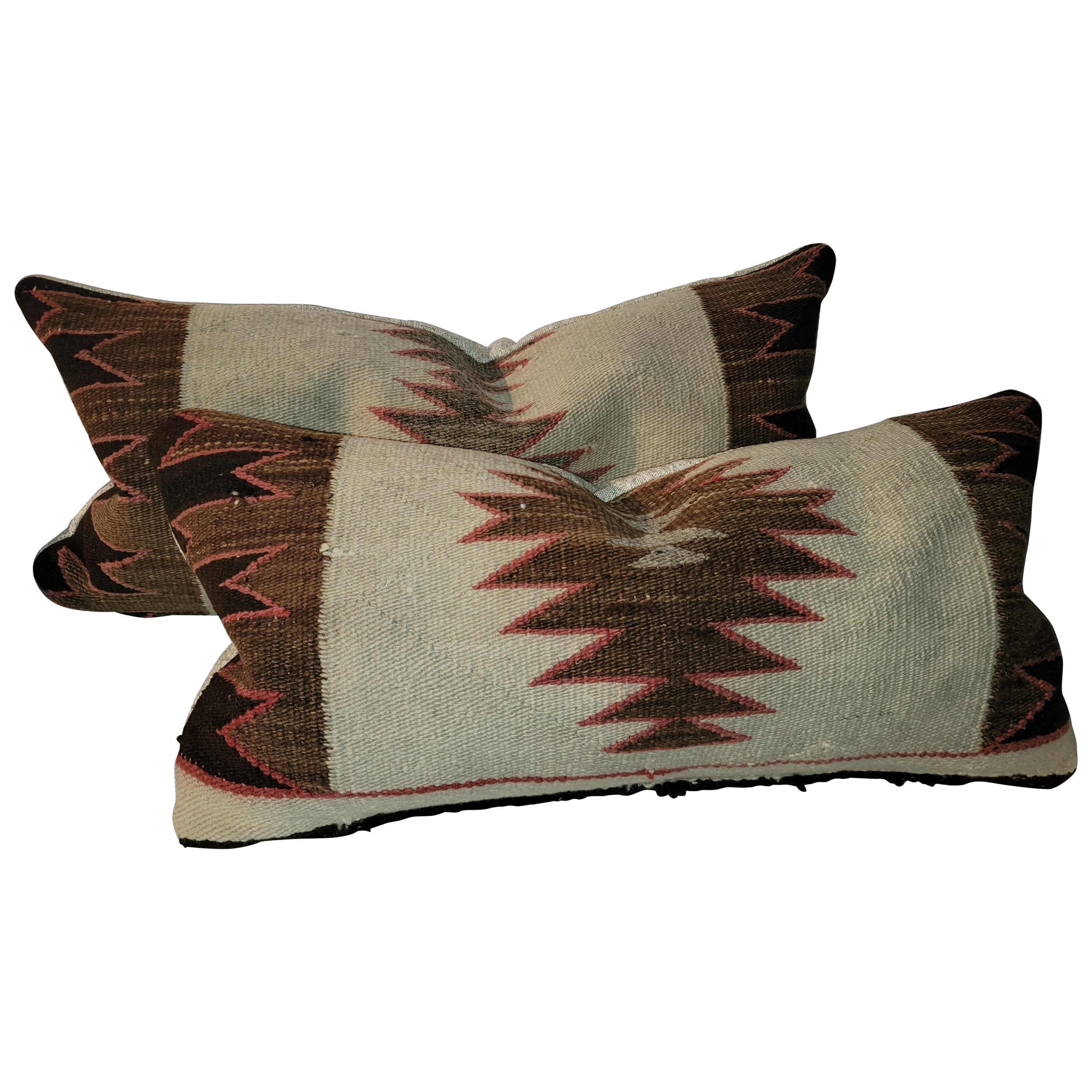 Navajo Indian Weaving Eye Dazzler Pillows 'Pair'