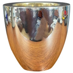 Polished Silver Plate Thick Walled Planter by Gunther Lambert