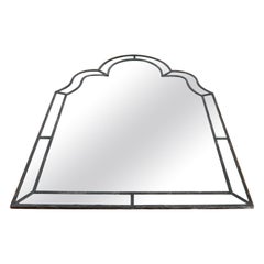 Wand- oder Bodenspiegel aus Eisen 