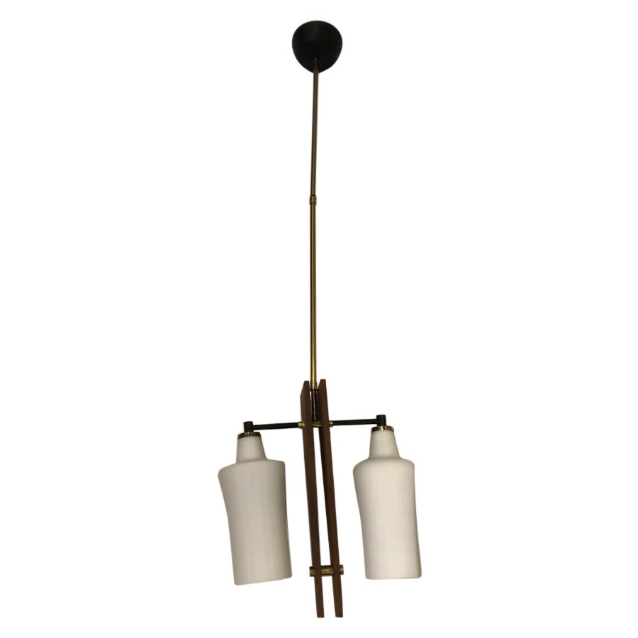 Amazing 1960s Stilnovo Style, Mid-Century Modern Italian Chandelier