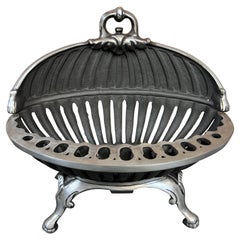 20th Century Cast-Iron Fireplace Basket