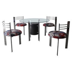 Post Modern Dining Chairs and Table Base