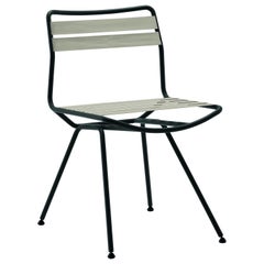 Zanotta Dan Chair in String Elastic Seat & Back with Black Stainless Steel Frame