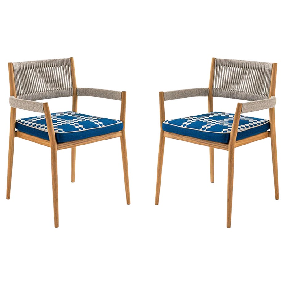 Set of Two Rodolfo Dordoni ''Dine Out' Outside Chairs by Cassina
