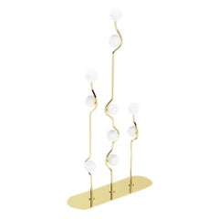 Modern Classic Polished Gold Branch Lamps Standing by Masquespacio