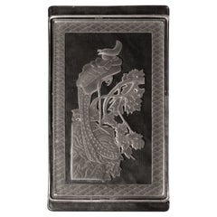 Kristall-Tablett aus Lalique