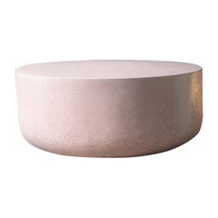 Cast Resin 'Millstone' Table, Snap Dragon Pink Finish by Zachary A. Design