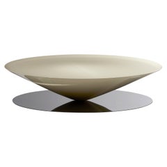 Float Coffee Table, Shiny Cream by Luca Nichetto for La Chance
