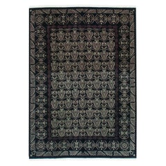 Indischer Damast-Teppich im Vintage-Stil