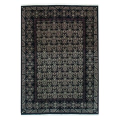 Tapis indien vintage en damas à motifs