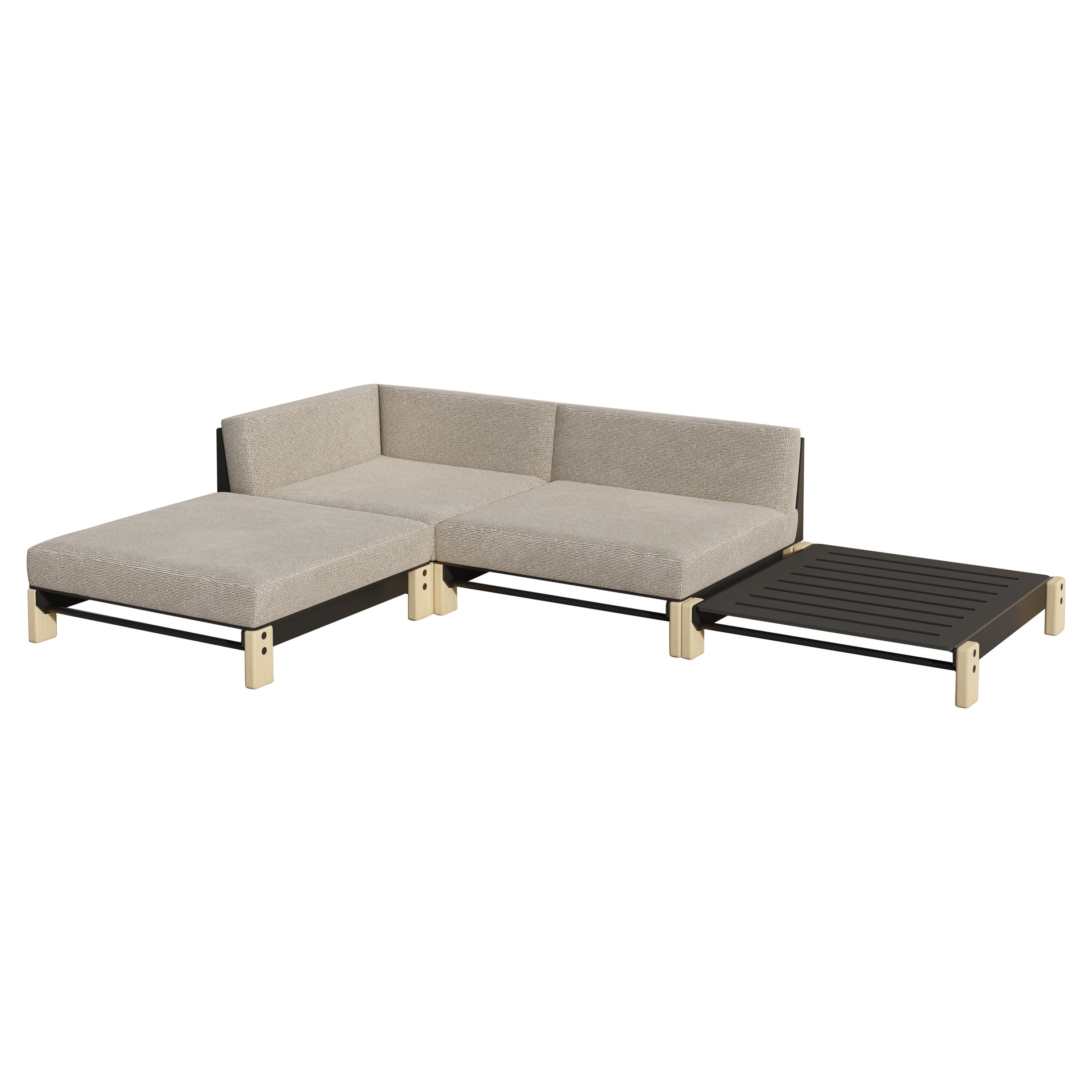 Outdoor Lounge Sectional 0:1 - L Accent Table For Sale