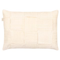 White Organic Cushion Cover Handwoven in Mali