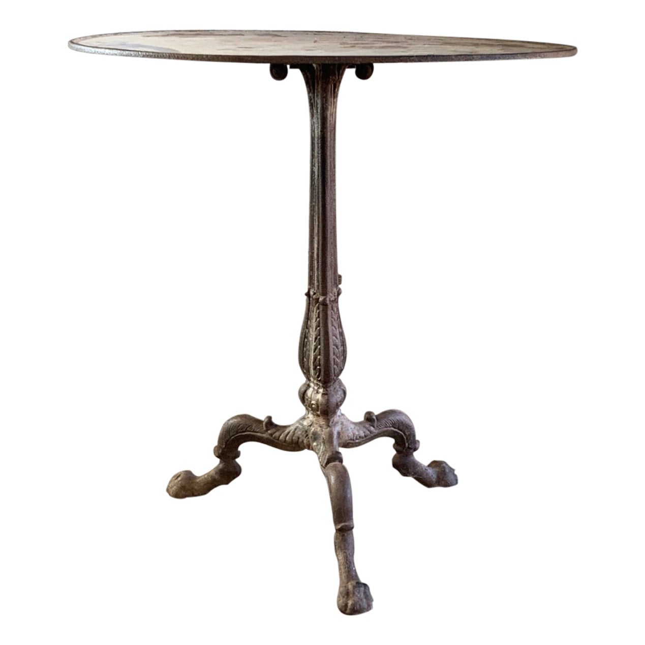 Large 19th Century French Cast Iron Bistro Table