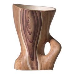 ‘Faux Bois’ Ceramic Vase by Grandjean Jourdan, Vallauris 1950s