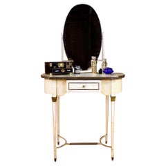 Antique French Louis XVI Style Dressing Table Coiffeuse Dresser, circa 1960-70, France