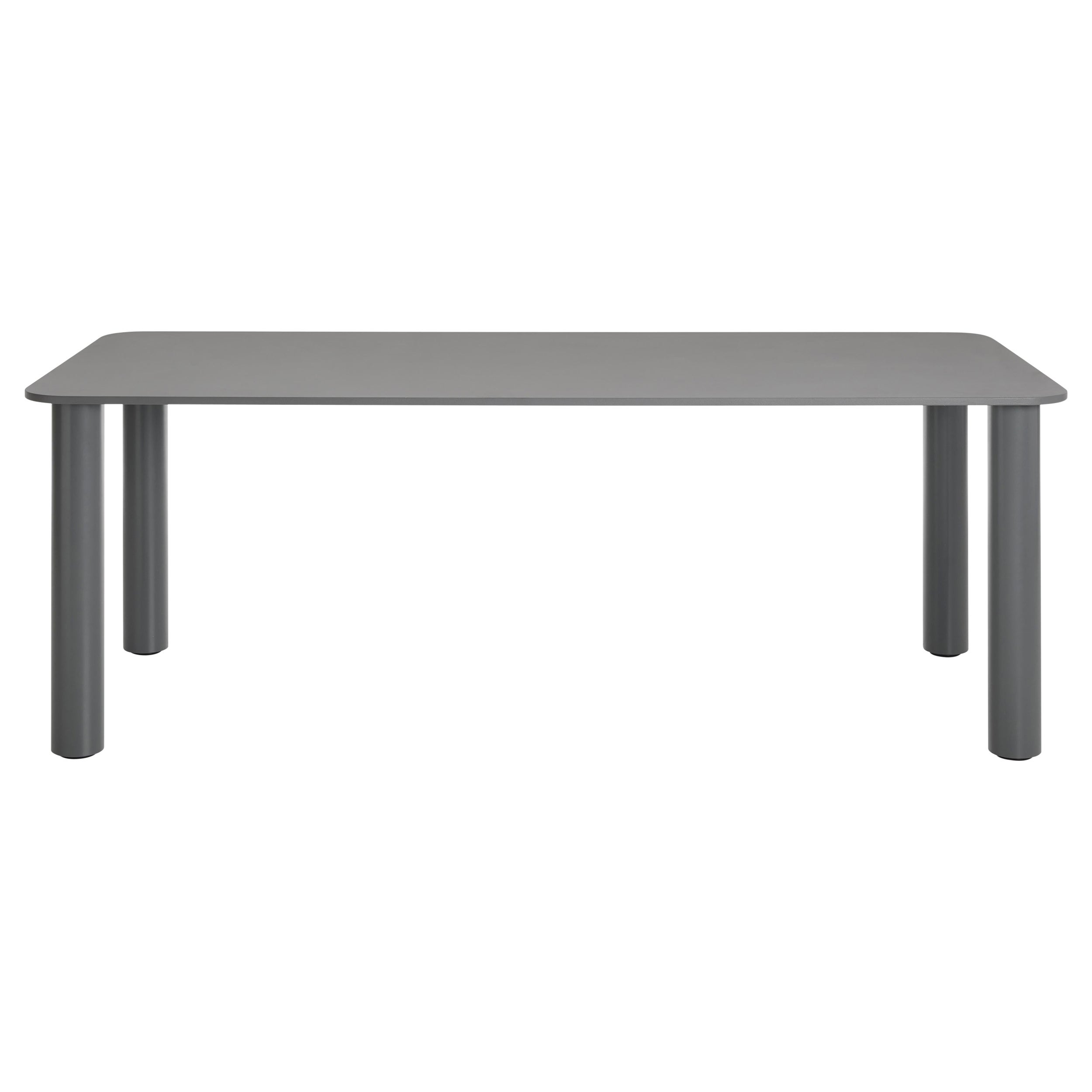 Zanotta Marcuso Table in Plate Glass Top & Stainless Steel Legs by Marco Zanuso For Sale