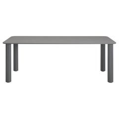 Zanotta Marcuso Table in Plate Glass Top & Stainless Steel Legs by Marco Zanuso