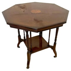 Antique Edwardian Quality Mahogany Inlaid Centre Table