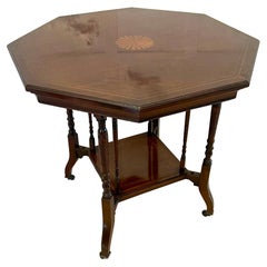 Antique Edwardian Quality Mahogany Inlaid Centre Table 