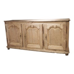 French 18th Century Louis XIV Style Bleached Oak Enfilade