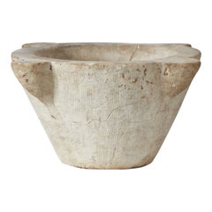 Large Marble Mortar France, 18th Century