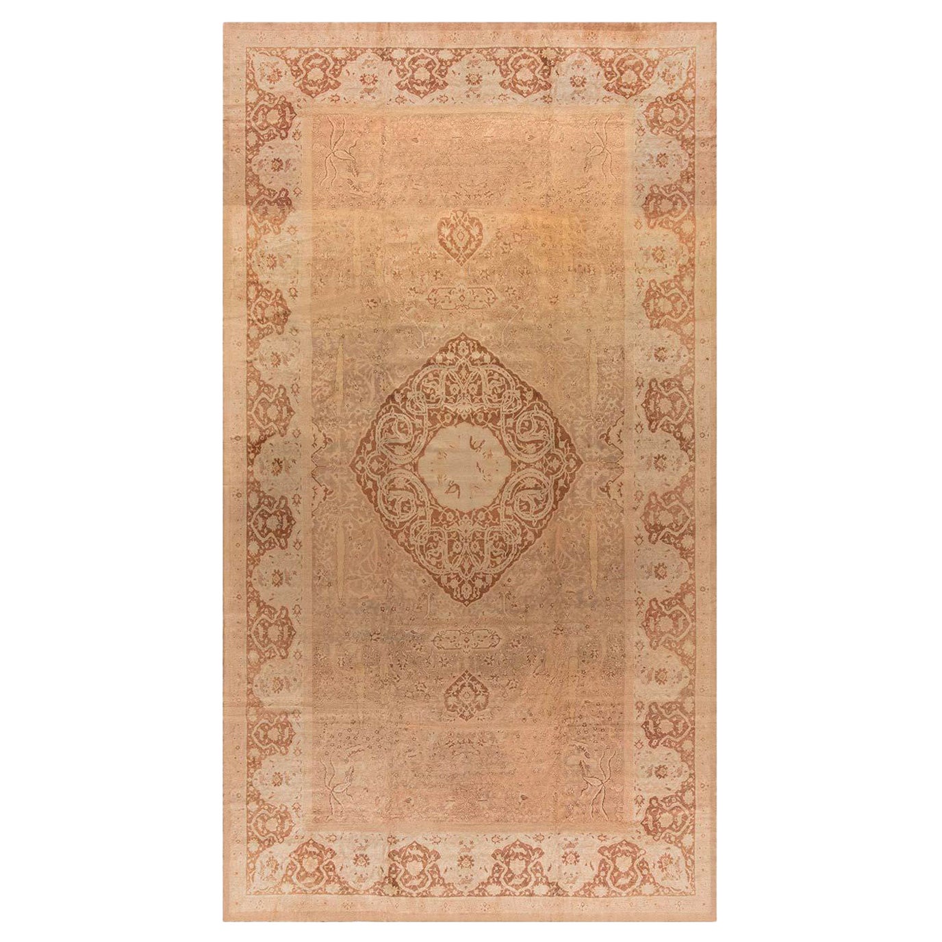Authentischer indischer Amritsar-Teppich aus dem 19.