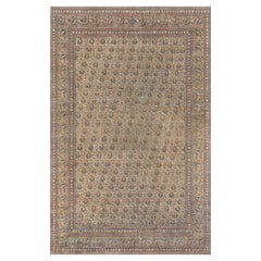 Tapis persan Meshad surdimensionné du 19ème siècle