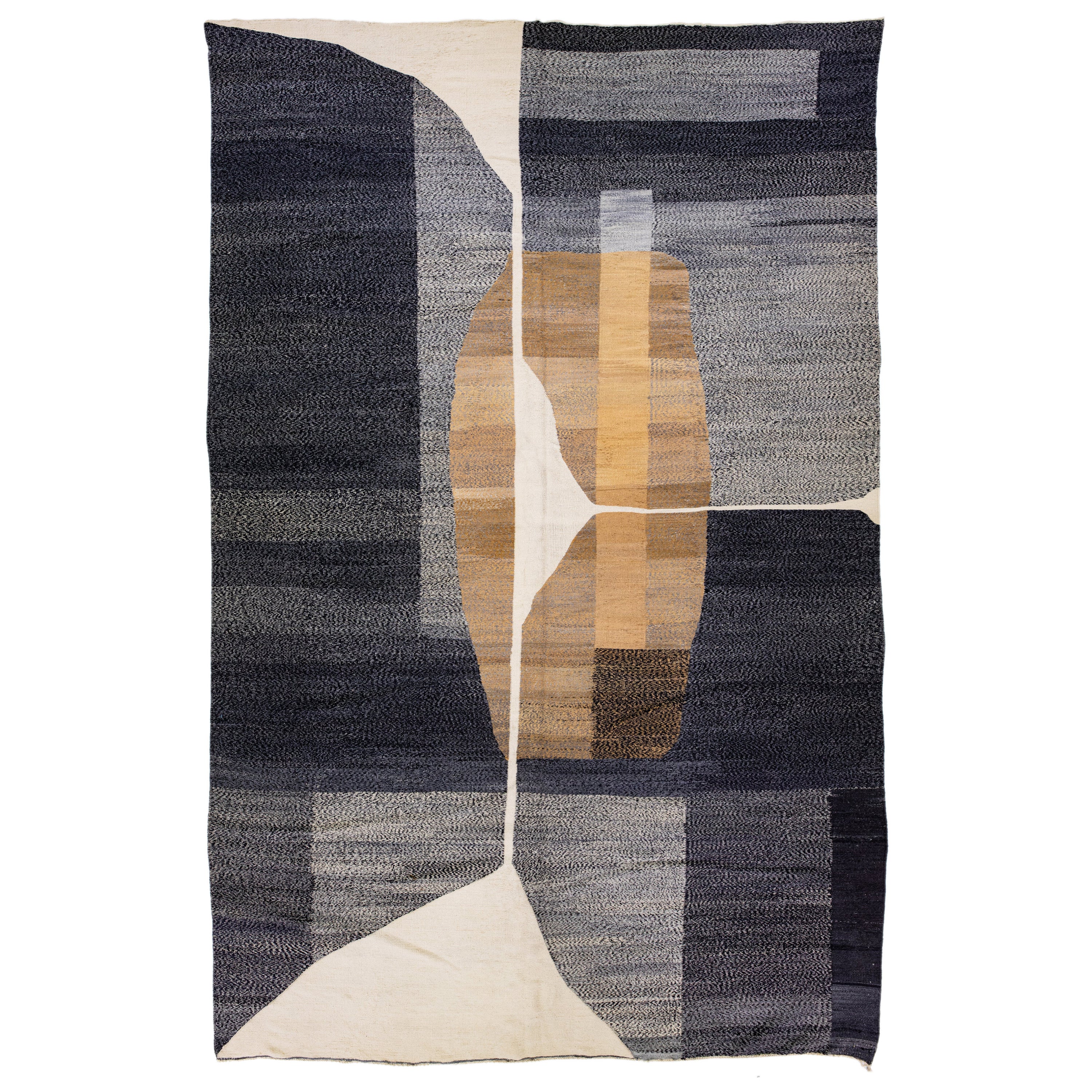 Abstract Wool Rug For Sale at 1stDibs