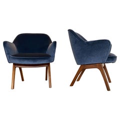 Adrian Pearsall Armchairs, a Pair