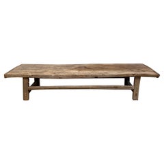 Vintage Elm Wood Coffee Table