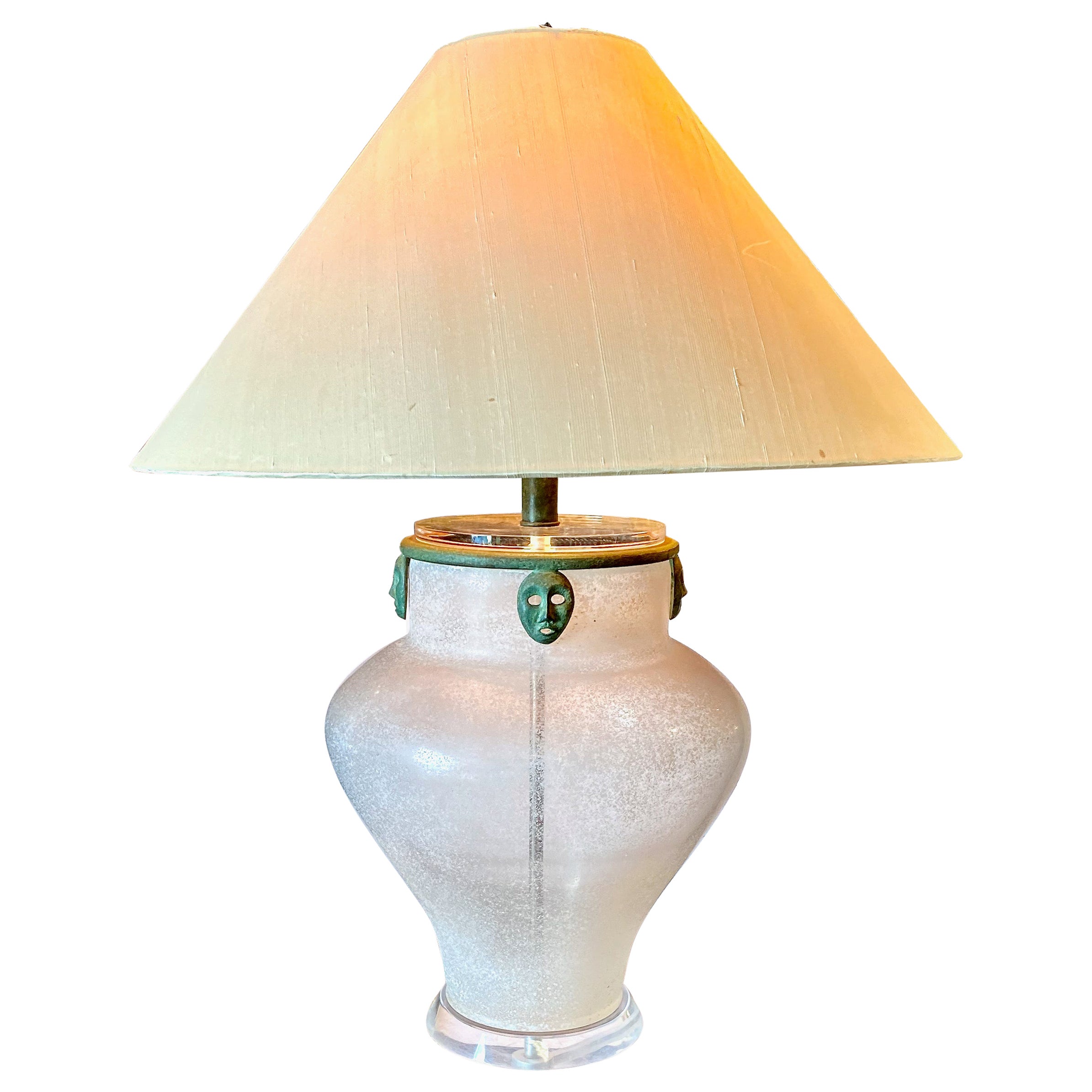 Scavo Corroso Murano Lamp For Sale
