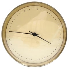 Henning Koppel Brass Wall Clock by Georg Jensen