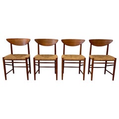 Vintage Mid Century Set of Dining Chairs by Peter Hvidt and Orla Molgaard Nielsen
