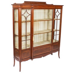Antique Edwardian Display Cabinet by Maple & Co Early 20th Century