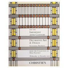 Christie's Dec. 2010 Important 20th C Deco, Art Collection of Max Palevsky