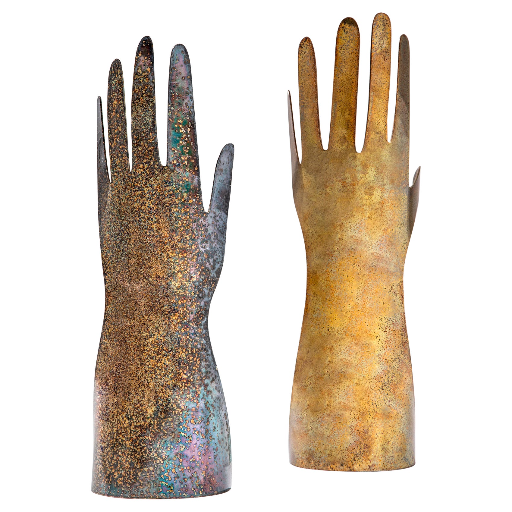 20th Century Gio Ponti and Lino Sabattini Sculpture Hands, 1978 For Sale