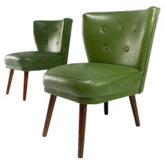 1950’s Belgian Mid Century Leatherette Cocktail Chairs 'Price Is for 1 Chair'
