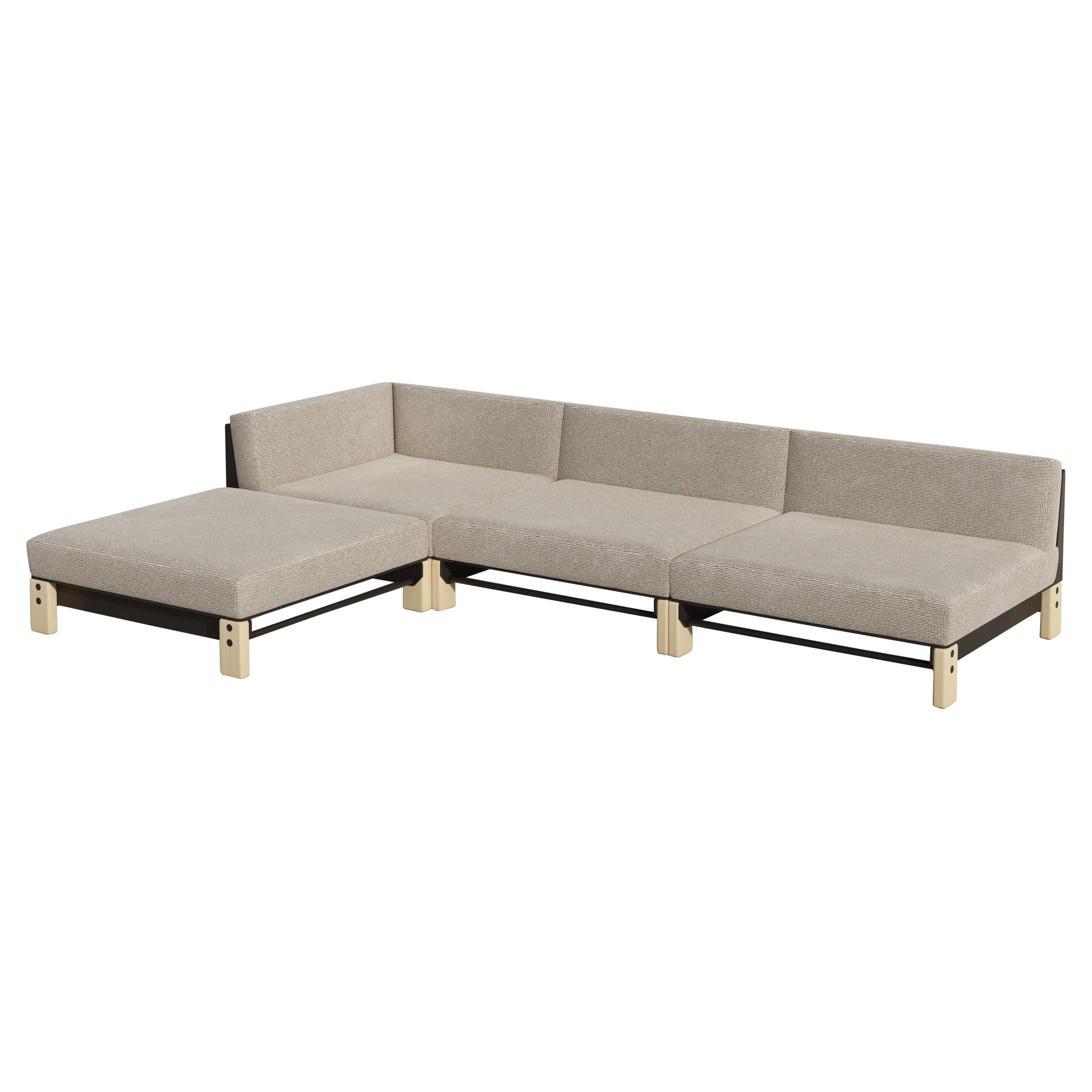 Outdoor Lounge Sectional 0:1, L Set