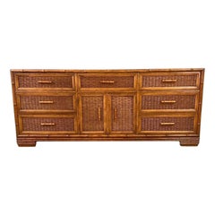 Walnut and Cane Dresser by Merton Gershun for  American of Martinsville