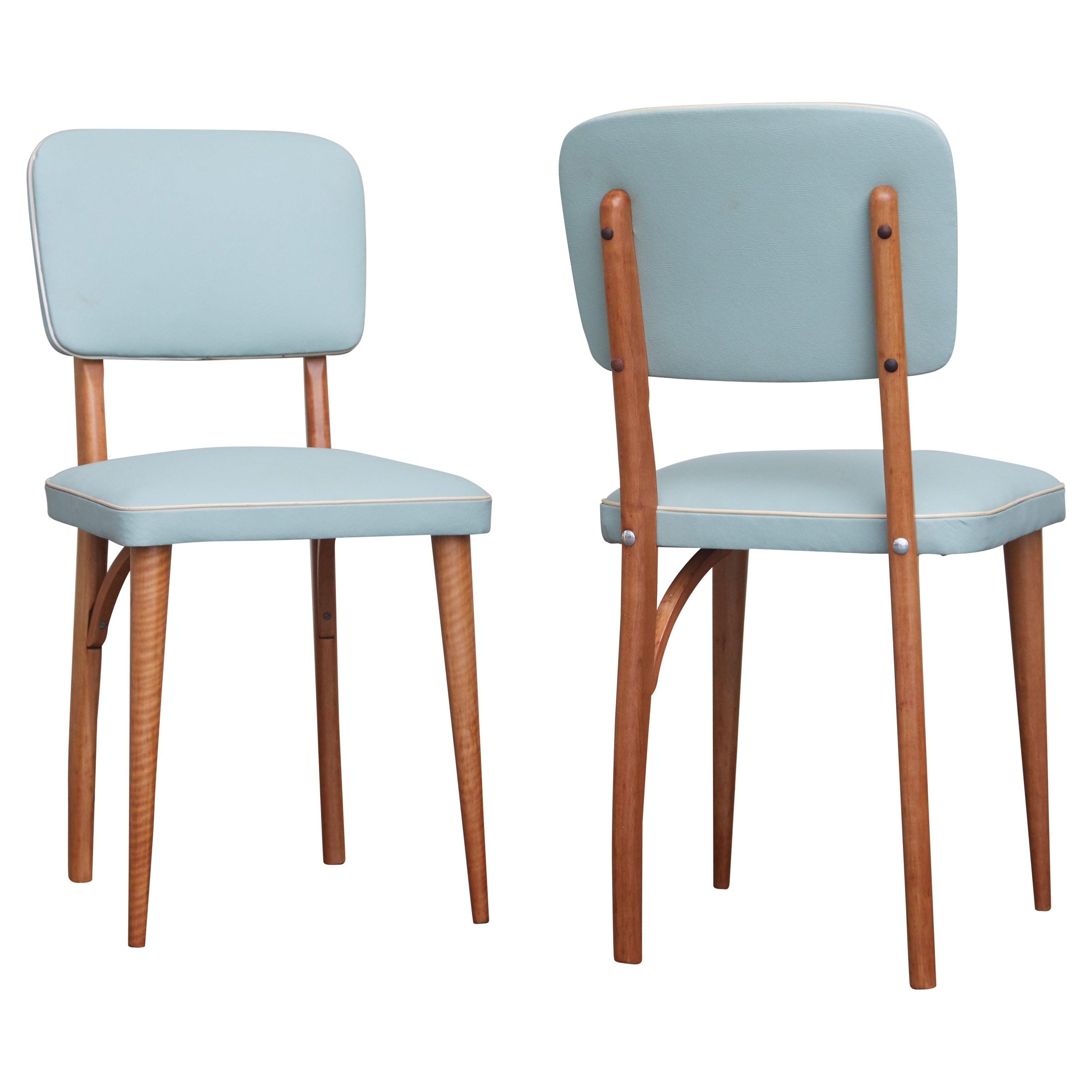 Brazilian Mid-century Chairs by Industria Cama Patente