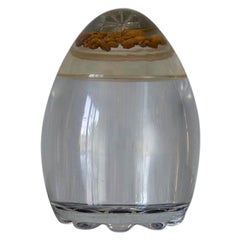 Retro 1970’s Mid Century Egg Shape Coffee Storage Container With Coffee Beans Cover