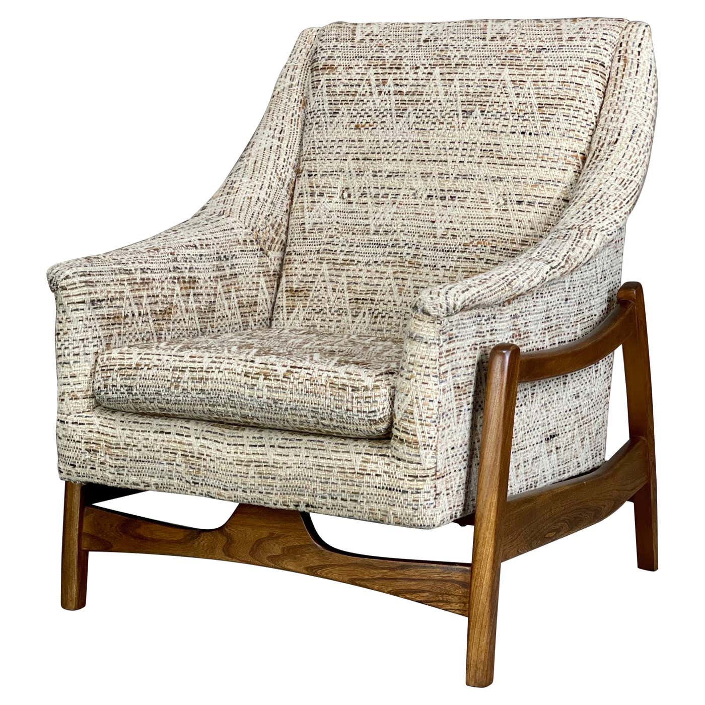 Mid Century Lounge Rocking Chair with Exoskeleton Legs by Paoli Signed ...