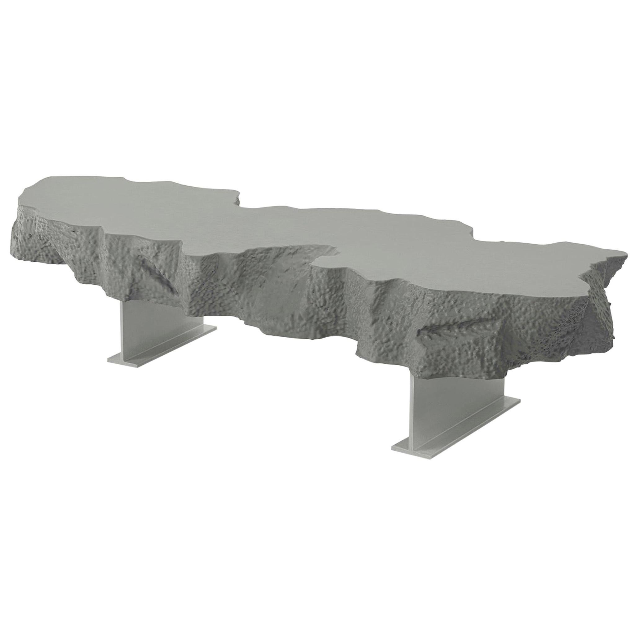 In Stock Gufram Broken Bench by Snarkitecture, Grey For Sale
