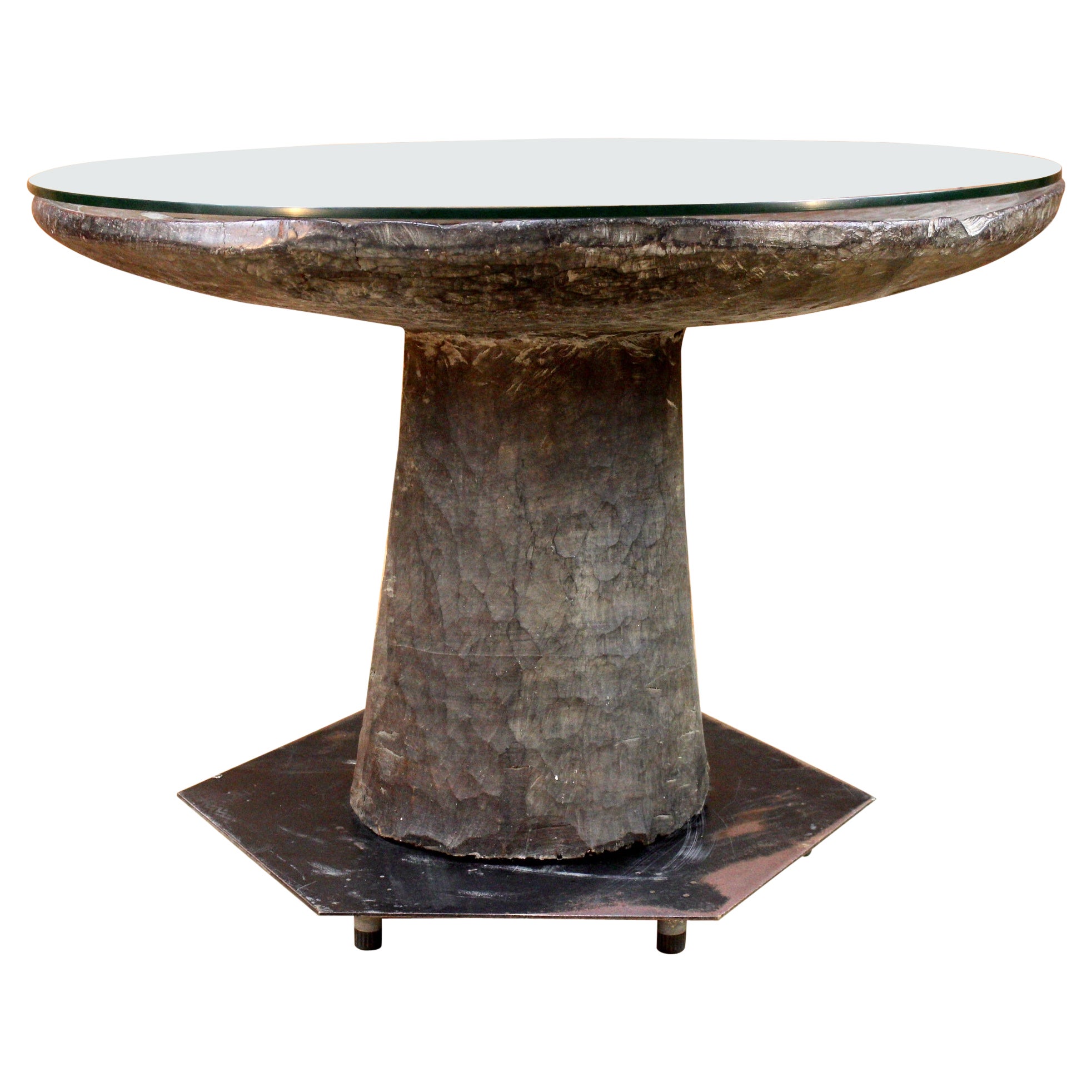 Table Malinke en bois indigène d'Afrique de l'Ouest 20ème siècle en vente