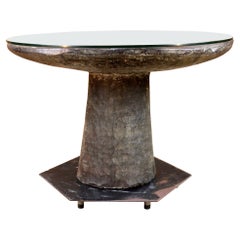 Vintage Table Malinke in Native Wood West Africa 20th Century