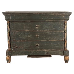 Painted Commode with Snake Detailing
