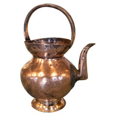 Antique 1930s Bronze Teapot with Handle