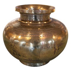 Antique 1930s Indu Simple Bronze Vessel