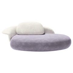 Chaise longue Lewis moderne en boucl et velours par Circu Magical Furniture