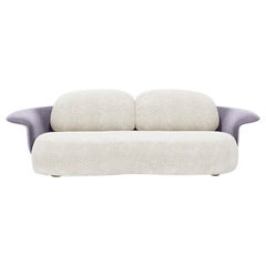 Modern Bouclé and Velvet Lewis Two Seat Sofa by Circu Magical Furniture